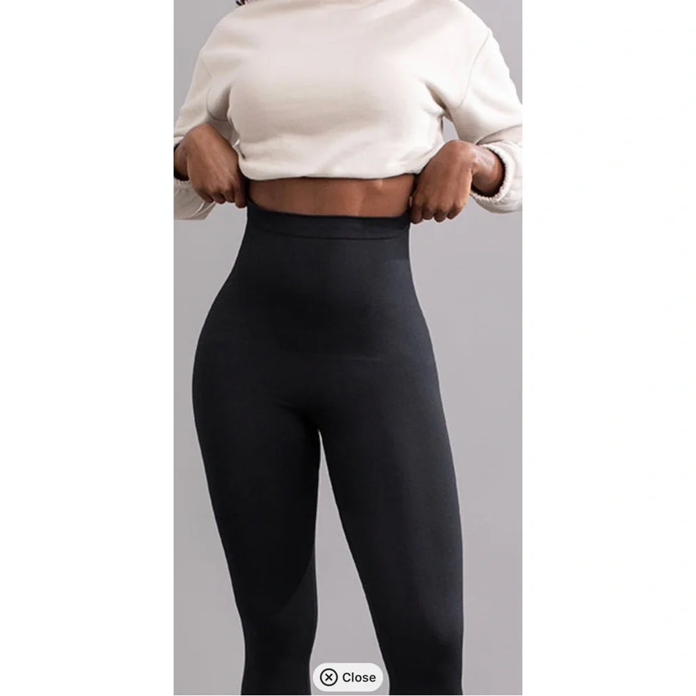 Shapermint Empetua Black High Waisted Shaping Leggings NWT!